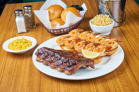 Award-Winning Baby Back Ribs with Grilled Shrimp - Texas Roadhouse